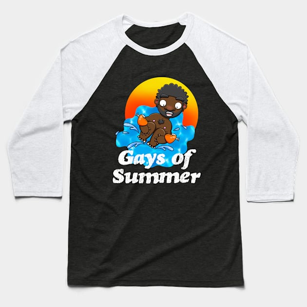 Gays of Summer Splash Baseball T-Shirt by LoveBurty